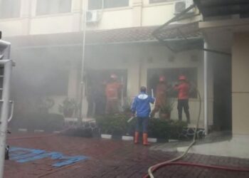 Kebakaran Kantor BPKSDM Bogor Pegawai Sesak Napas
