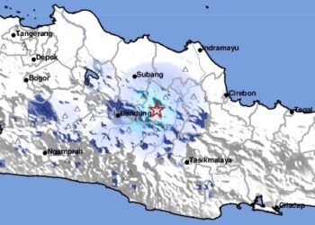 Gempa Guncang 4 Wilayah di Jawa Barat Minggu Siang Ini