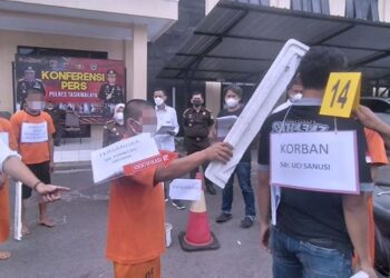 Rekonstruksi Aniaya Tewaskan Sopir Angkutan Peragakan 33 Adegan