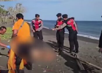 Geger Pasutri Ditemukan Tewas Berpegangan Tangan di Pantai Gunaksa Klungkung