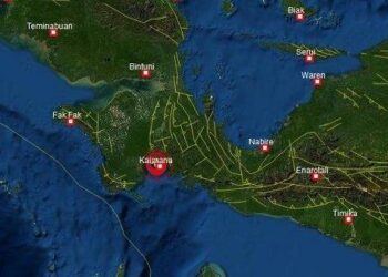 Gempa Magnitudo 4,3 Guncang Wilayah Kaimana Papua Barat