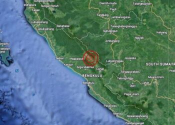 Gempa Magnitudo 3,3 Guncang Kabupaten Lebong Bengkulu