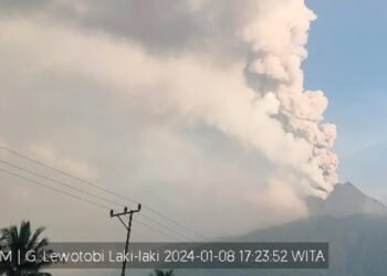 Letusan Gunung Lewotobi Laki-Laki luncurkan APG 1.500 Meter