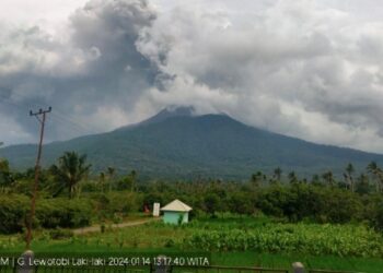 Erupsi Gunung Lewotobi Laki-Laki Ditandai 2 Letusan Besar
