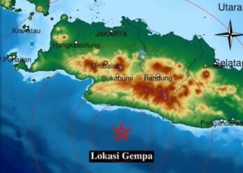 Gempa Magnitudo 3,9 Guncang Kabupaten Sukabumi Jabar