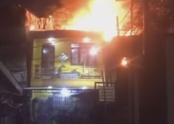 Kebakaran Melanda Rumah di Taman Sari Jakarta Barat