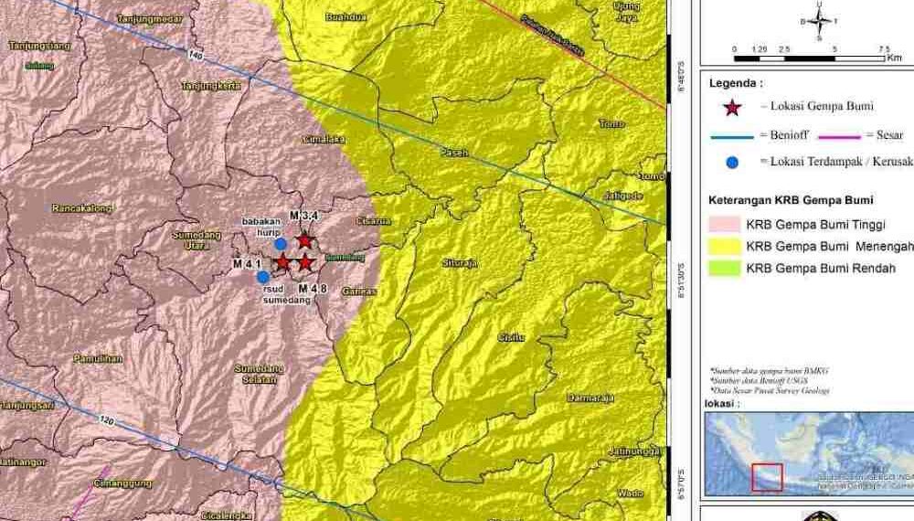 Gempa Sumedang Dipicu Sesar Aktif Lokal Cileunyi-Tanjungsari