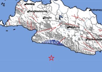 Gempa Magnitudo 3,1 Guncang Kabupaten Sukabumi Jabar