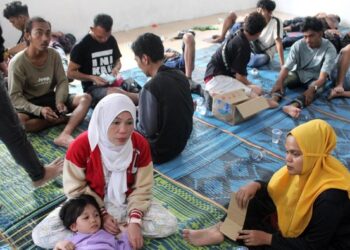 127 TKI Ilegal dari Malaysia Terdampar di Pantai Labu Deliserdang