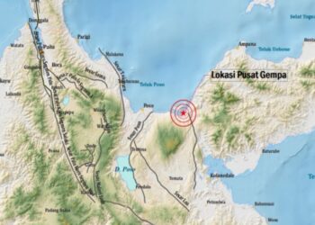 Gempa Beruntun M 5,4 Guncang Tojouna-Una Sulawesi Tengah