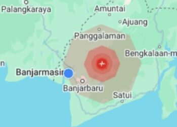 Gempa Magnituo 4,1 Guncang Kabupaten Banjar Kalsel