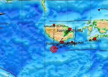 Gempa Magnitudo 4,5 Guncang Wilayah Buru Selatan Maluku