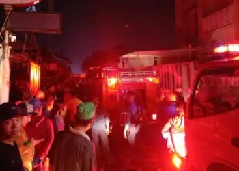 7 Kios di Jalan Empang Bogor Terbakar, 2 Orang Luka Bakar