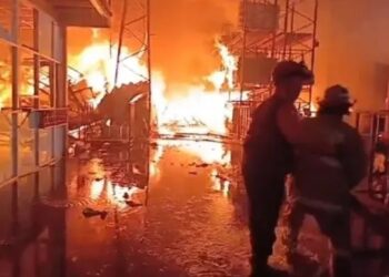 2 Gudang PT Kahatex di Jalan Raya Bandung-Garut Terbakar