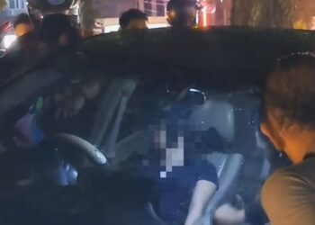 Perempuan Pengemudi Accord Pingsan di Jln Pajajaran Bogor Mobil pun Tabrak Median