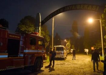 Ratusan KK Mengungsi Akibat Ledakan gudang Amunisi Bogor