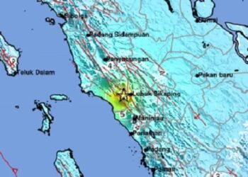 Gempa Magnitudo 2,4 Guncang Pasaman Barat Sumbar