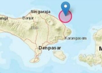 Gempa Magnitudo 3,2 Guncang Kabupaten Karangasem Bali