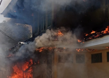 Gedung Serbaguna Rawalumbu Kota Bekasi Ludes Terbakar