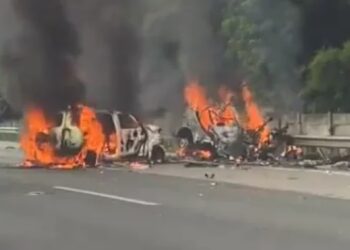 Kecelakaan Maut libatkan Tiga Kendaraan di Tol Japek Km 58