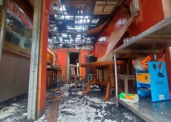 Kebakaran Warung Nasi Padang di Jln Kliningan Kota Bandung