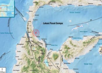 Gempa Magnitudo 3,7 Guncang Parigi Moutong Sulteng