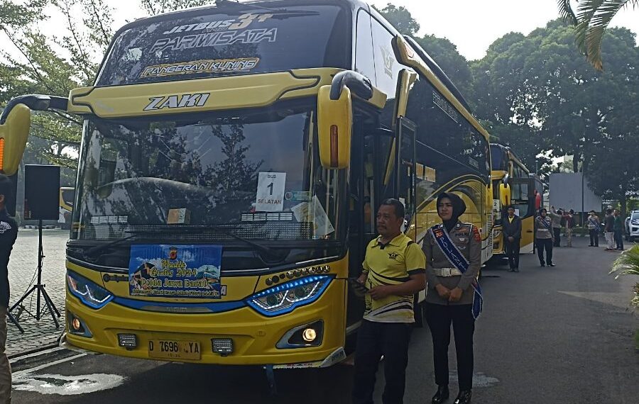Mudik Gratis Polda Jabar ke Jateng – DIY Diikuti Ratusan Warga